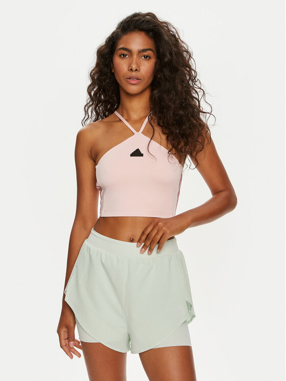 

Топ slim fit Tiro Cut 3-Stripes Summer IX3504 Adidas, розовый