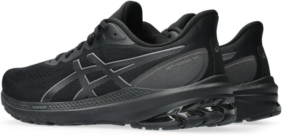 Беговые кроссовки Asics GT-1000 12 для мужчин, черный/серый — фото 3