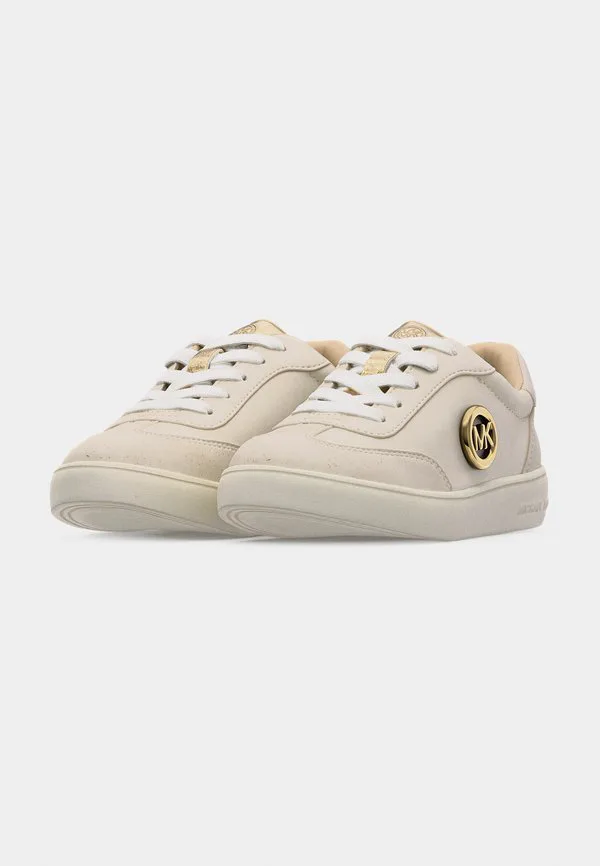 Кроссовки с подвесками jem scotty Michael Kors Kids, Vanilla/Pale Gold-Coloured Metallic — фото 3