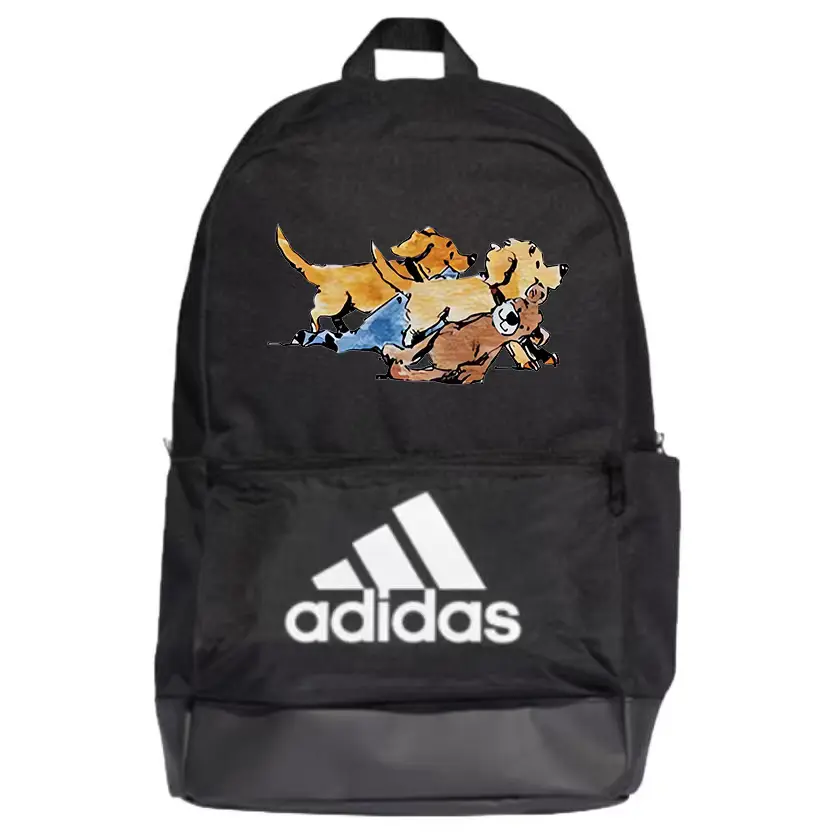 

Adidas Полиэстеровый рюкзак обычный унисекс черный, Puppy