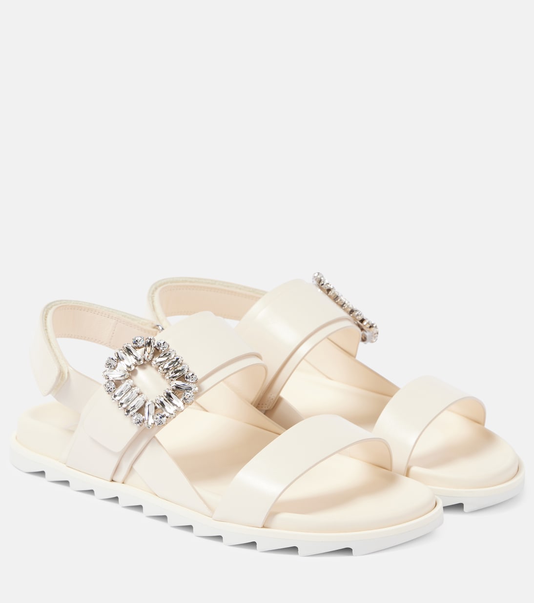 Сандалии из кожи с декором Slidy Viv' Roger Vivier, Cire'