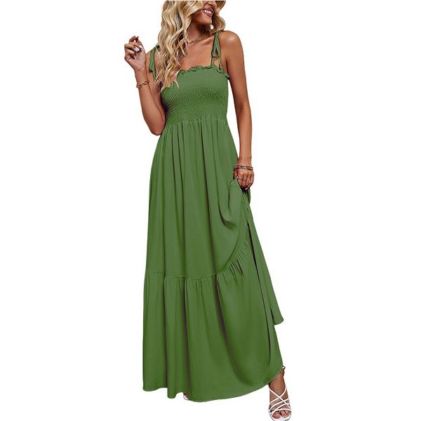 

Женская футболка с коротким рукавом, круглым вырезом и декоративной строчкой Yesfashion, Army Green