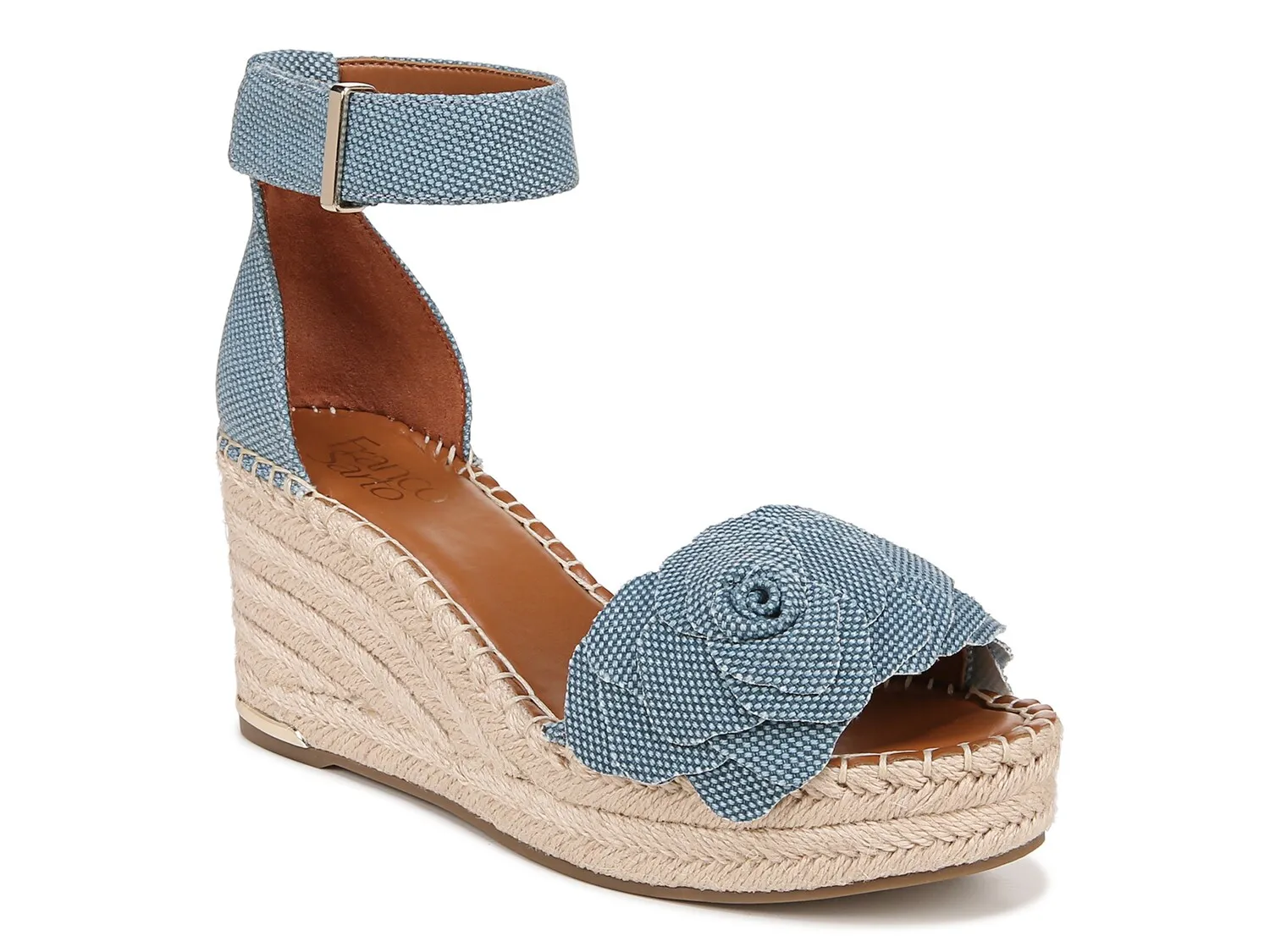 

Сандалии Clemens Espadrille Wedge Sandal Franco Sarto, синий