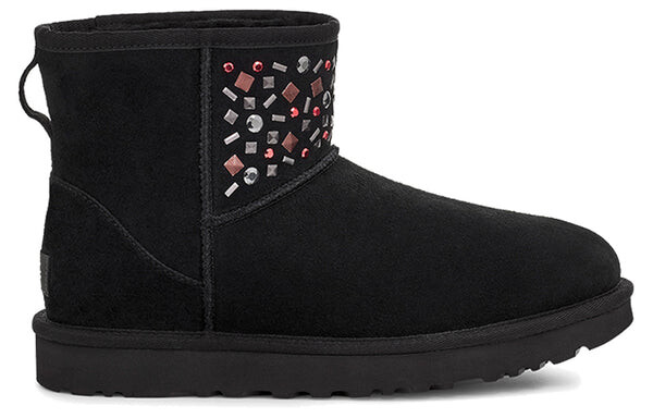 Ботинки зимние UGG Classic Mini Stud II, черный — фото 2