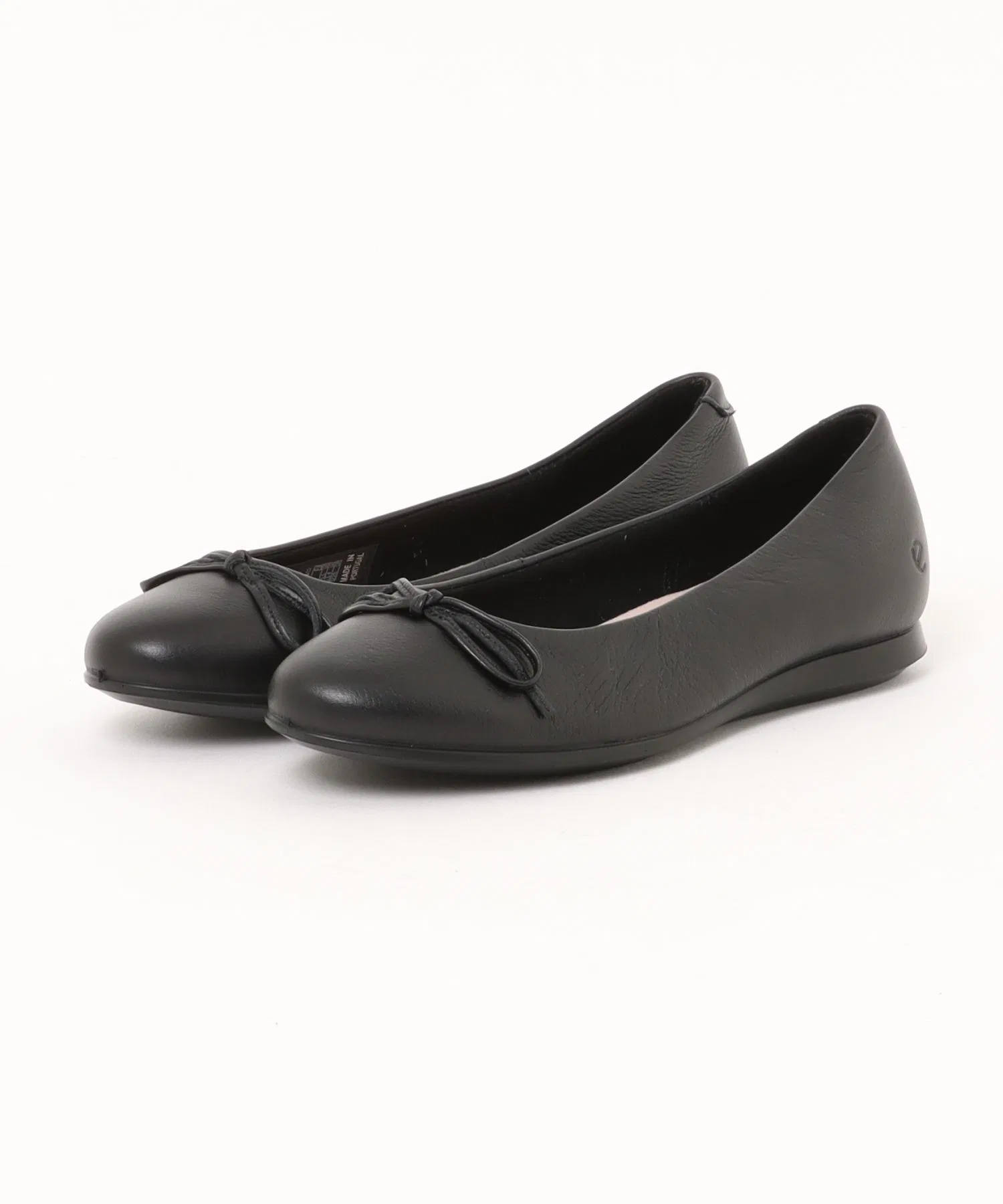 Женские балетки ECCO TOUCH BALLERINA 2.0 из натуральной кожи чёрные — фото 2