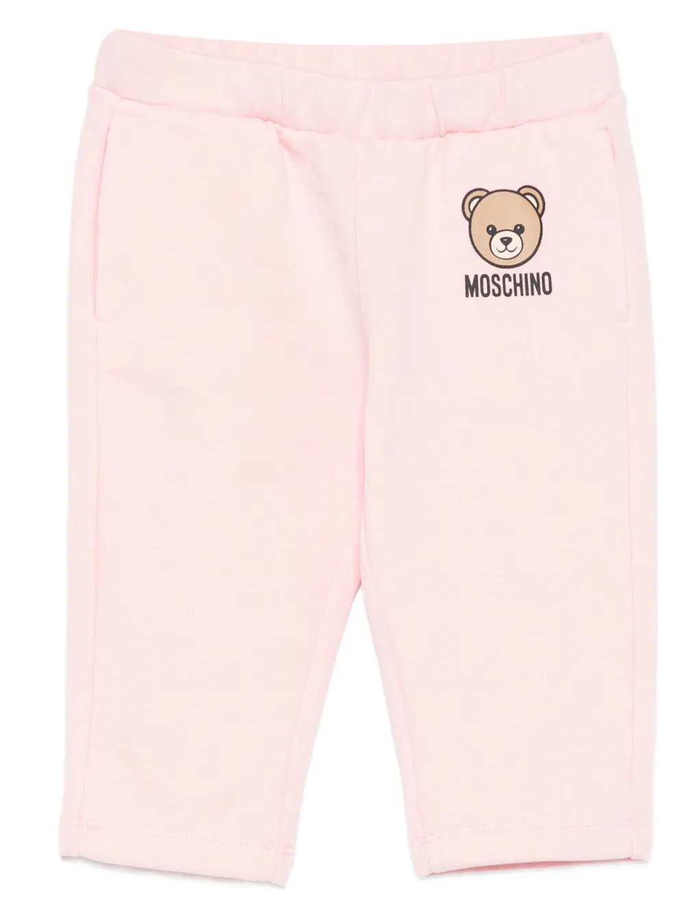 

Спортивные брюки с принтом плюшевого мишки Moschino Kids, розовый