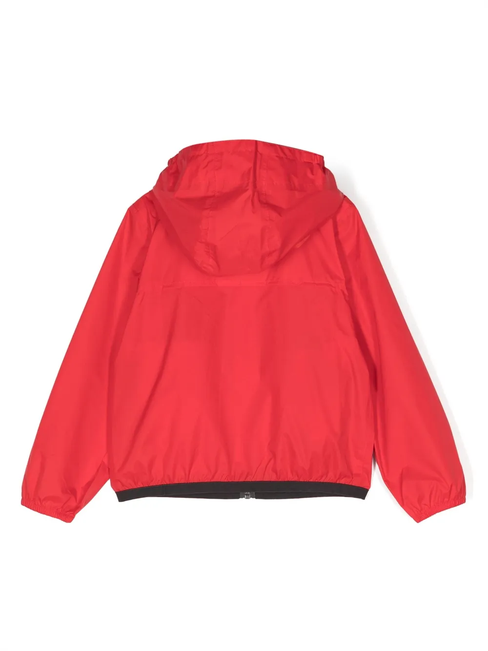 Куртка с капюшоном и нашивкой-логотипом Comme Des Garçons Play Kids, красный — фото 2