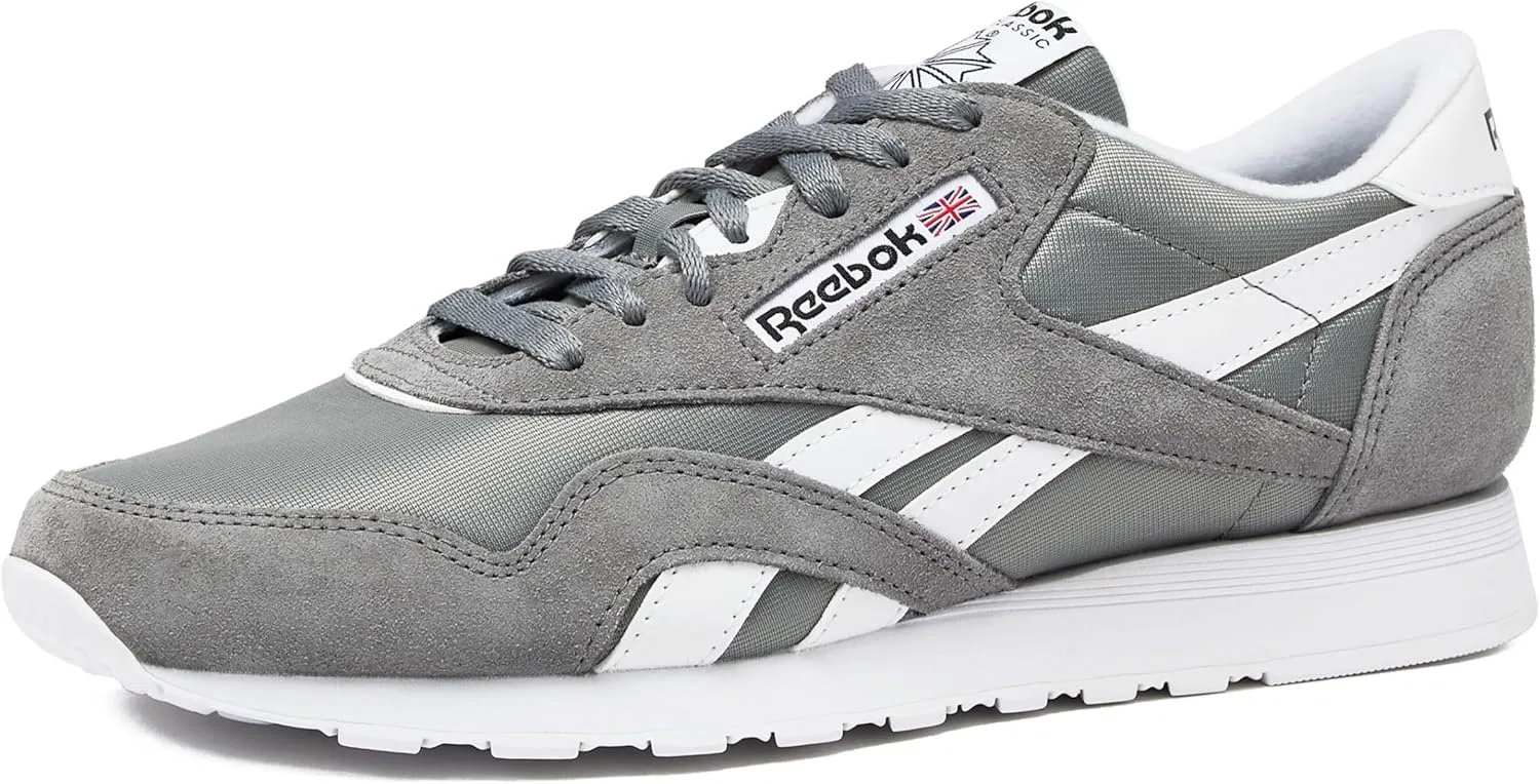 Мужские кроссовки Reebok Classic Nylon для тенниса, Pure Grey, White