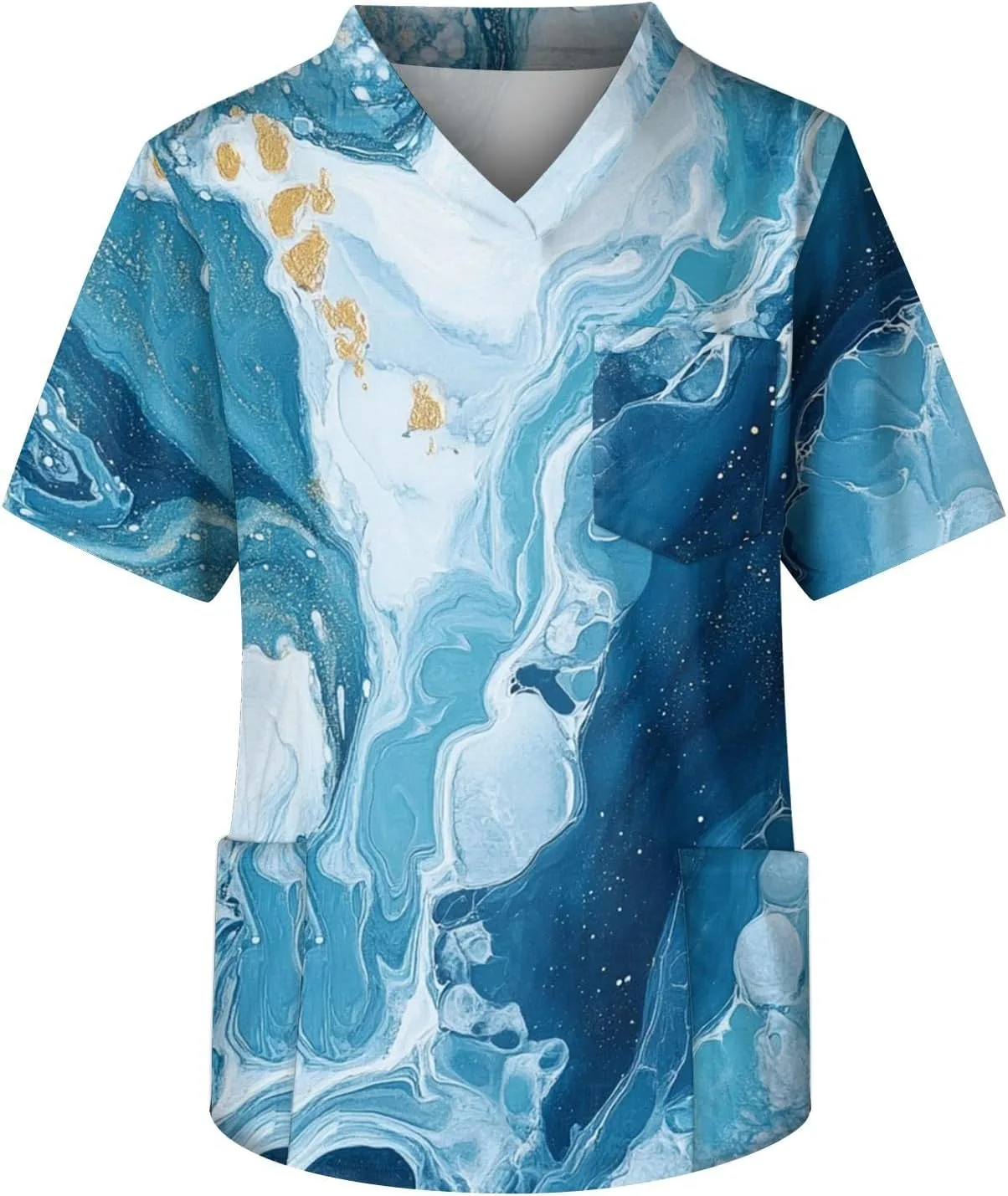 

Мужская футболка-поло с V-образным вырезом и карманами WENKOMG1