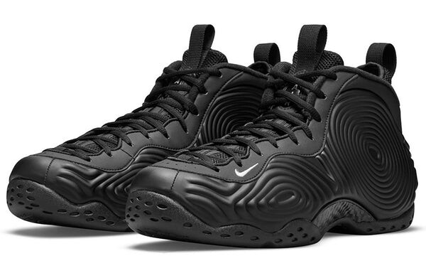 Кроссовки comme des garcons homme plus x air Foamposite one Nike, черный — фото 4