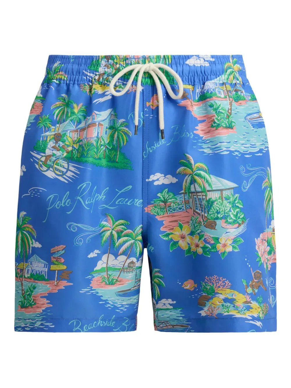 Плавки-шорты Traveler с принтом POLO RALPH LAUREN, синий