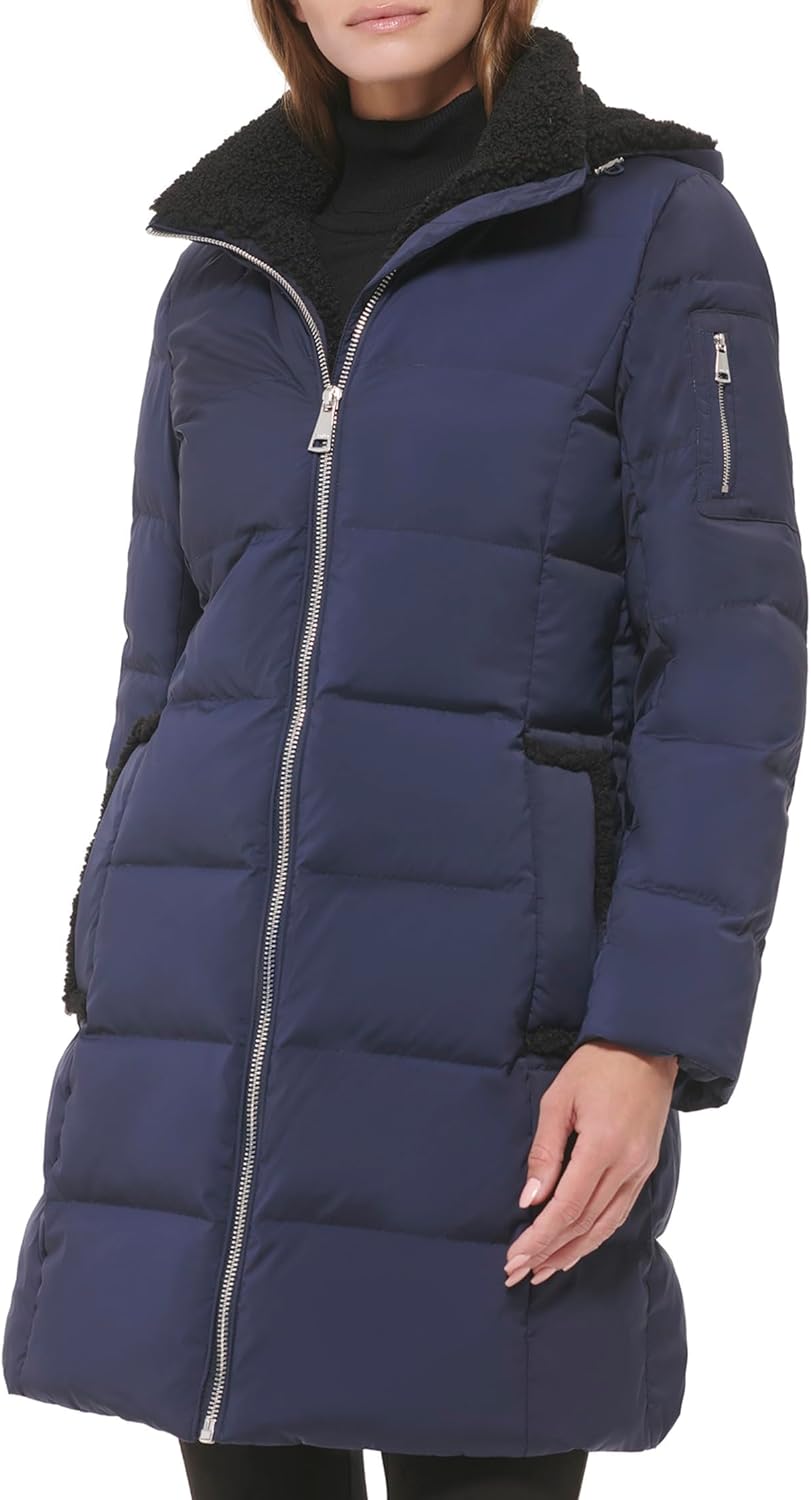 

Calvin Klein Пуховик Down Puffer темно-синий SM (US 6-8)