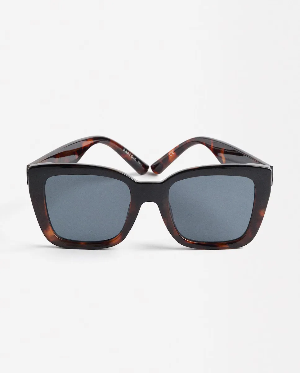 

Женские солнцезащитные очки Parfois с защитой от УФ-излучения и квадратной формой коричневого цвета, коричневый