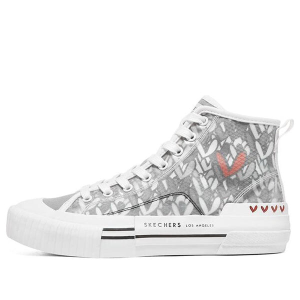 Кроссовки new moon 'white gray pink' Skechers, белый