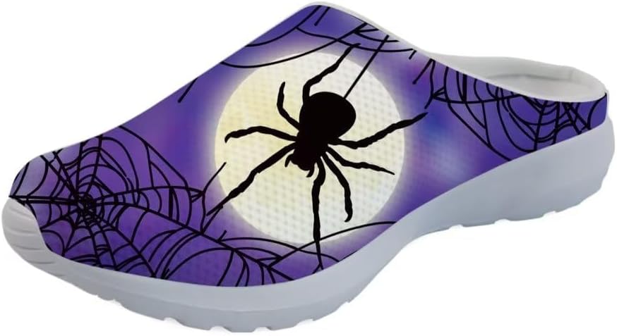 

GLENLCWE Винтажные кломпы с американским флагом и подсолнухом, унисекс, для взрослых, с мягкой сеткой, летние пляжные тапочки, и домашние мюли, легкая обувь, фиолетовый