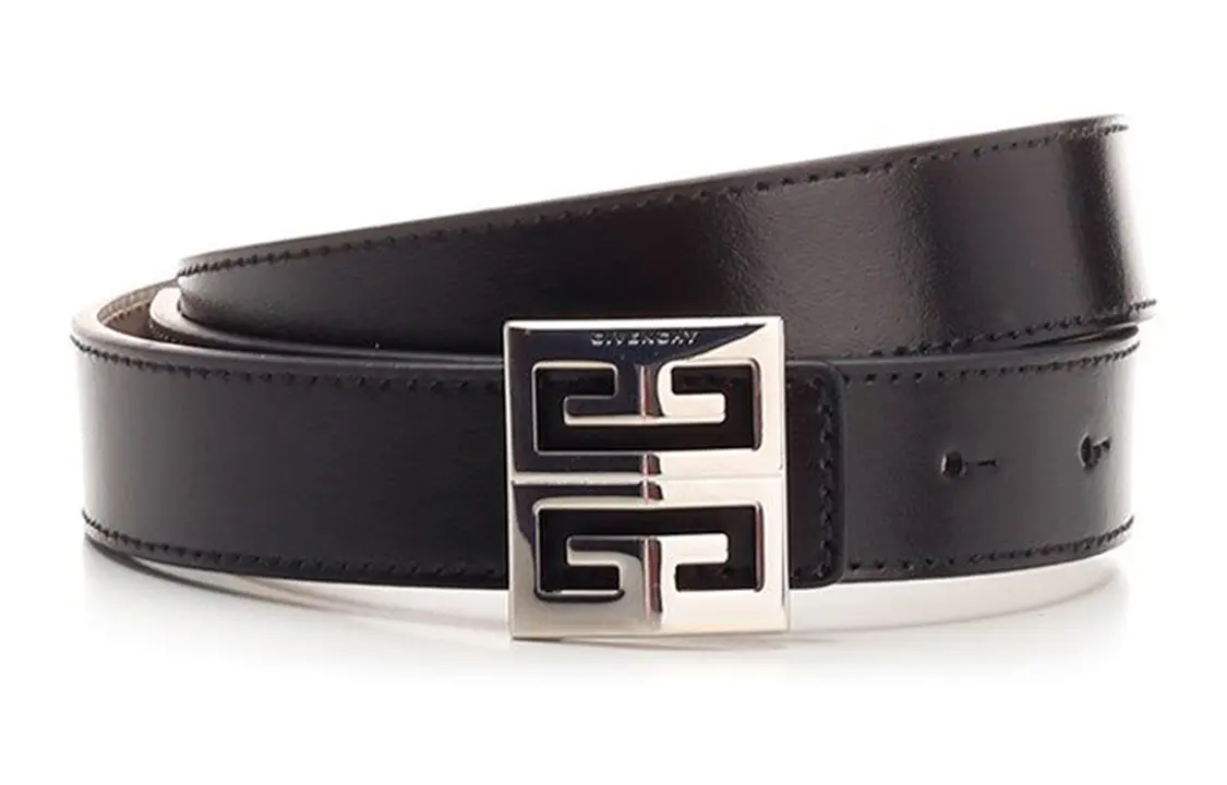 

Кожаный ремень унисекс 2.5 Givenchy, черный