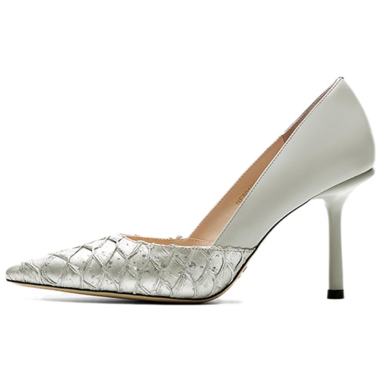 Туфли на тонком каблуке высотой 9 см, женские, цифровые, серо-серебристые NINE WEST, Digital Gray/Silver