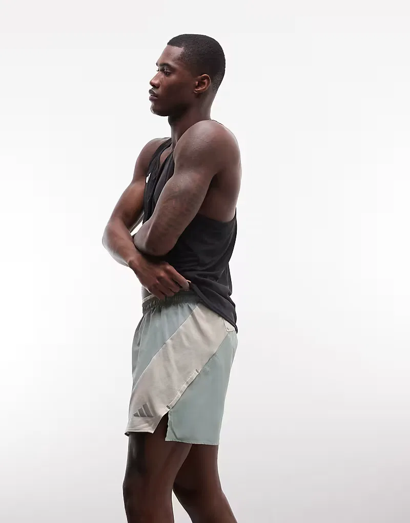 Беговые шорты Adidas Performance ADI365, серо-зеленый — фото 3