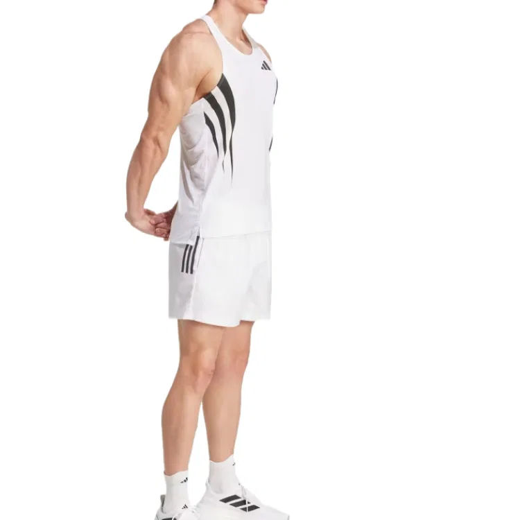 Майка беговая Adizero Archive Running Singlet Adidas, White — фото 3