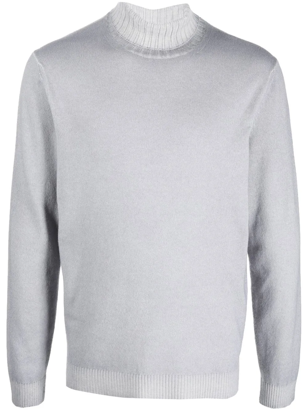 

Джемпер тонкой вязки с высоким воротником Malo, серый