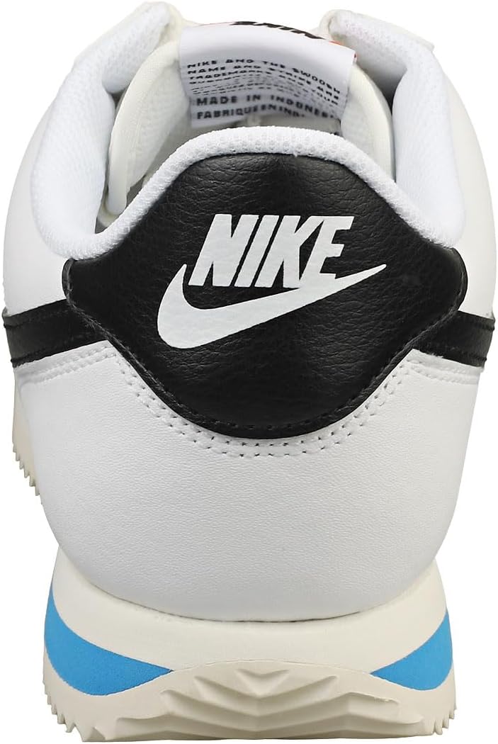 NIKE Cortez, кроссовки мужские, White Black Light Photo Blue Candle — фото 4