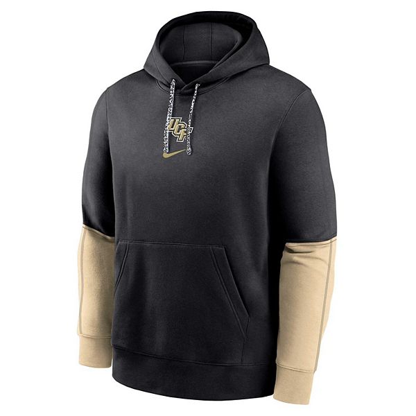Мужской черный худи ucf knights 2024 sideline club Nike