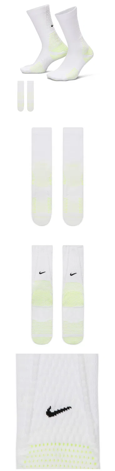 Мужские носки Unicorn Dri-Fit ADV Cushion Crew Socks (1 пара) бело-чёрные от Nike — фото 2