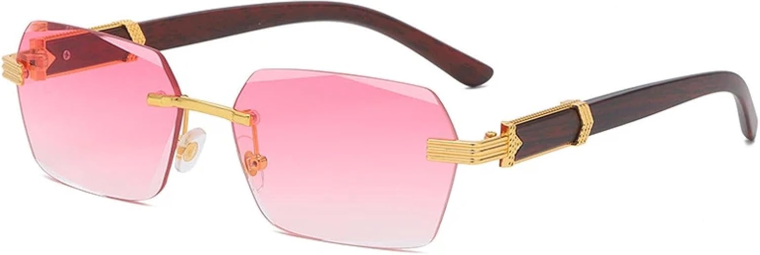 

Солнцезащитные очки с защитой от УФ-излучения UV400 | Металлические петли, цветные линзы | Для женщин и мужчин, для занятий спортом на открытом воздухе и вождения DSVIGF, Pink