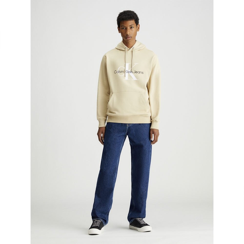 

Худи Calvin Klein Jeans Seasonal Monologo, бежевый, Серый, Худи Calvin Klein Jeans Seasonal Monologo, бежевый