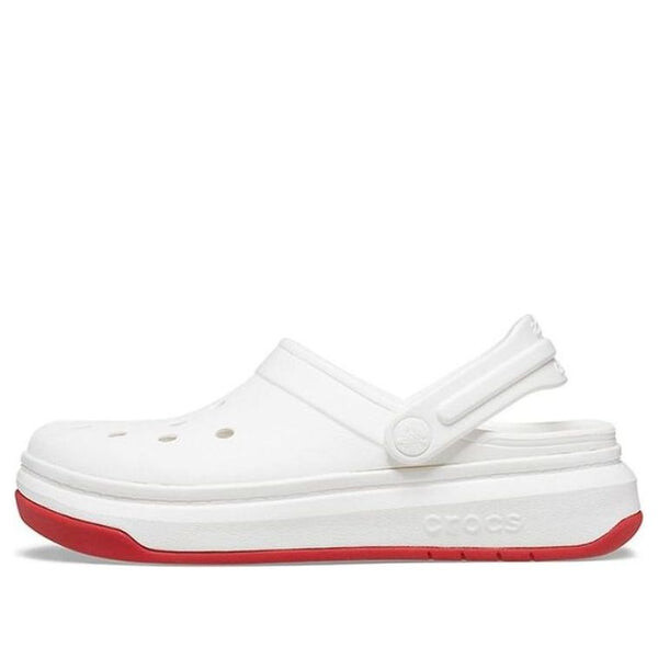 

Сандалии band full force thick sole sandals white red Crocs, белый