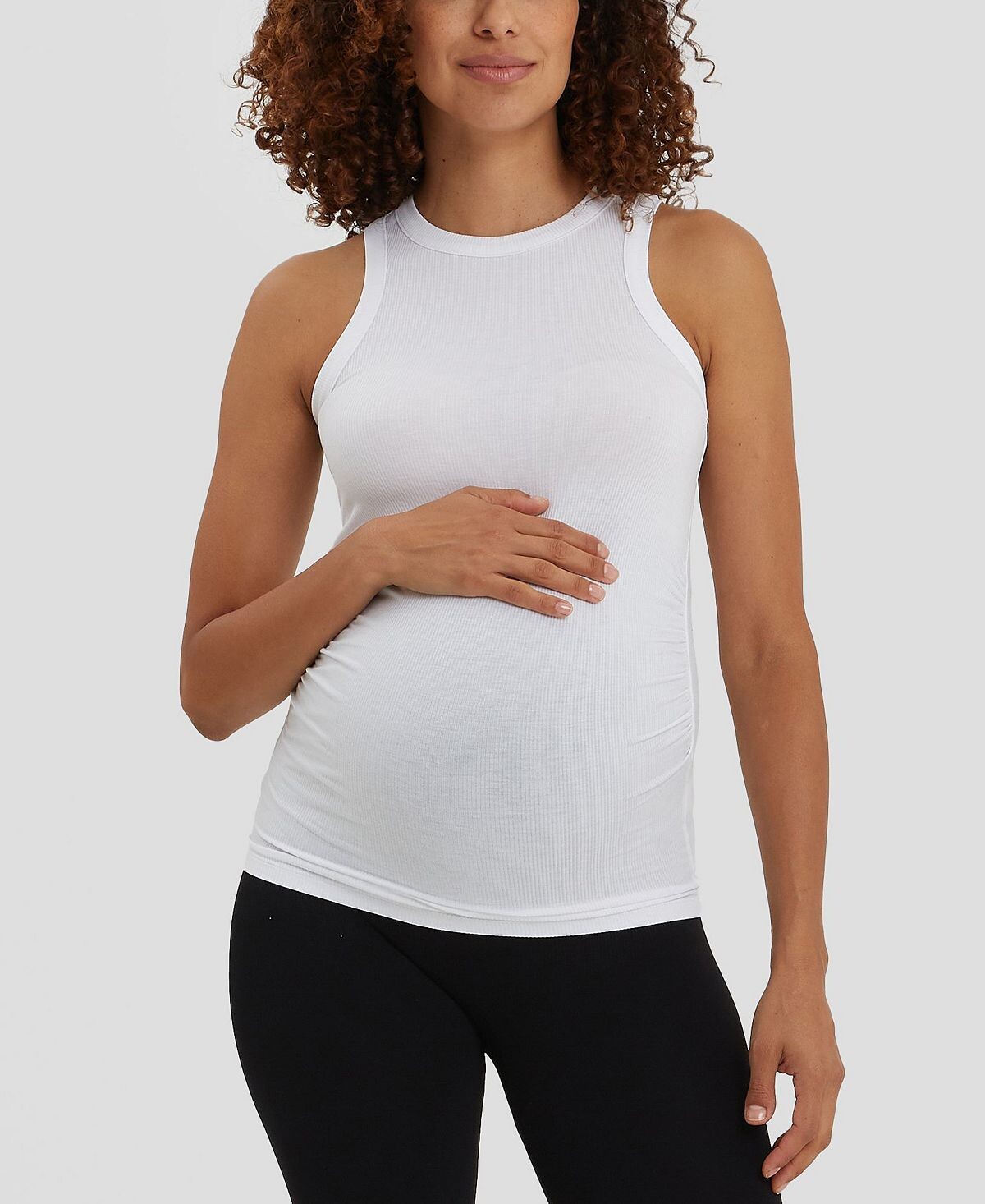 

Женский топ для беременных The Tank Racerback Nom Maternity, белый