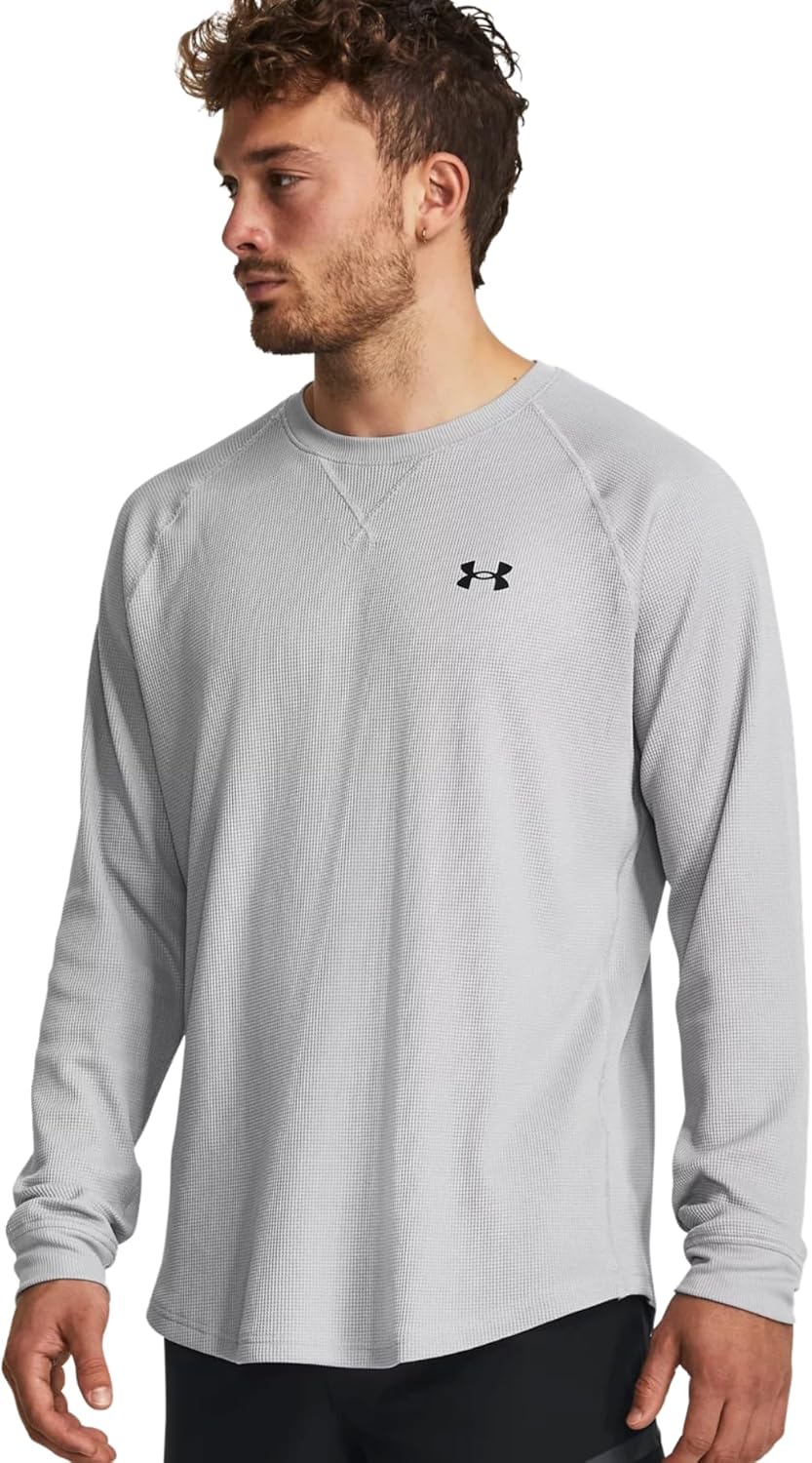 

Under Armour мужская рубашка UA Waffle Crew с длинным рукавом, Mod Gray (011)
