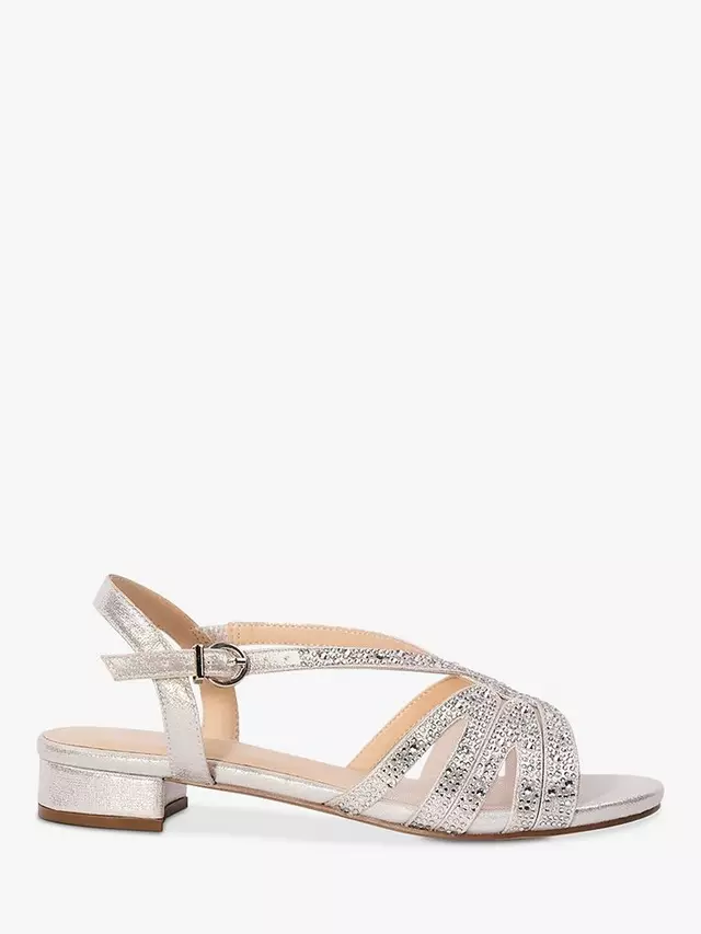 

Сандалии Paradox London Wide Fit Quest Block, серебряный
