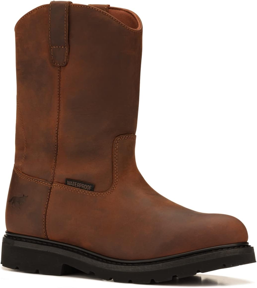 

Водонепроницаемые сапоги Golden Fox 12236WP 11 с удобной колодкой, легкой подошвой для строительства, фермерства и работы на ранчо, коричневый