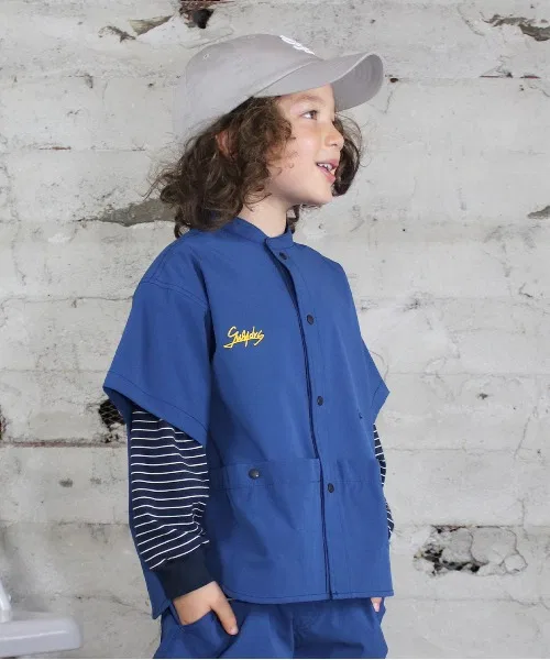 Детская рубашка GROOVY COLORS TEXBRID Stretch Band-collar Shirt