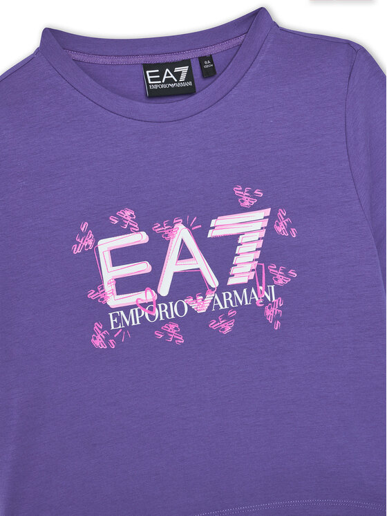 Футболка regular fit 7G000151 AF10373 UA050 Ea7 Emporio Armani, синий — фото 3