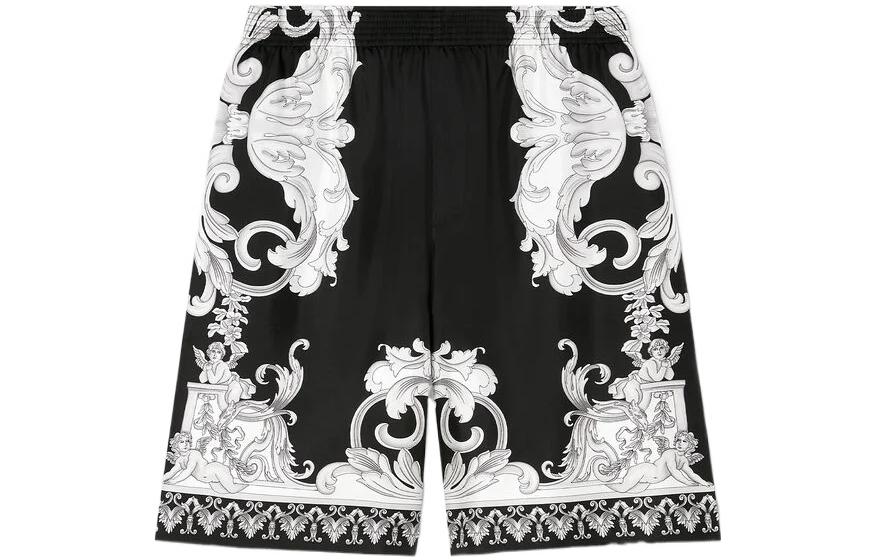 

Шорты из шелка в стиле барокко VERSACE, черный