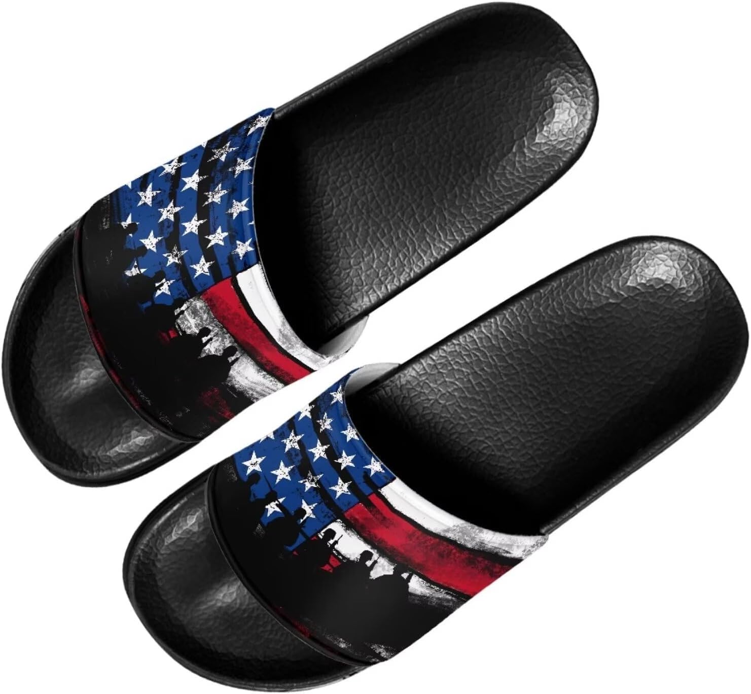 

Шлепанцы Cugasmaru для женщин и мужчин с оригинальным рисунком, открытым носком, мягкой подошвой, удобные домашние и для душа, American Flag