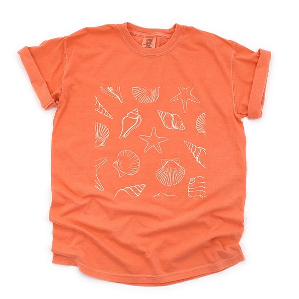 

Футболка с принтом Seashells square для женщин Simply Sage Market, Bright Salmon, Серый, Футболка с принтом Seashells square для женщин Simply Sage Market, Bright Salmon