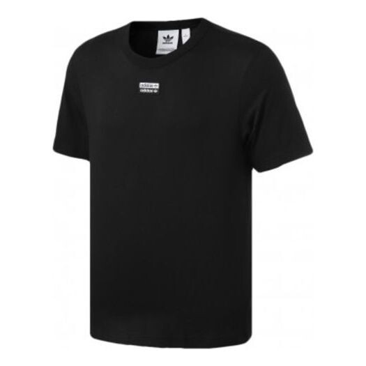 

Футболка originals printing sports short sleeve black Adidas, черный