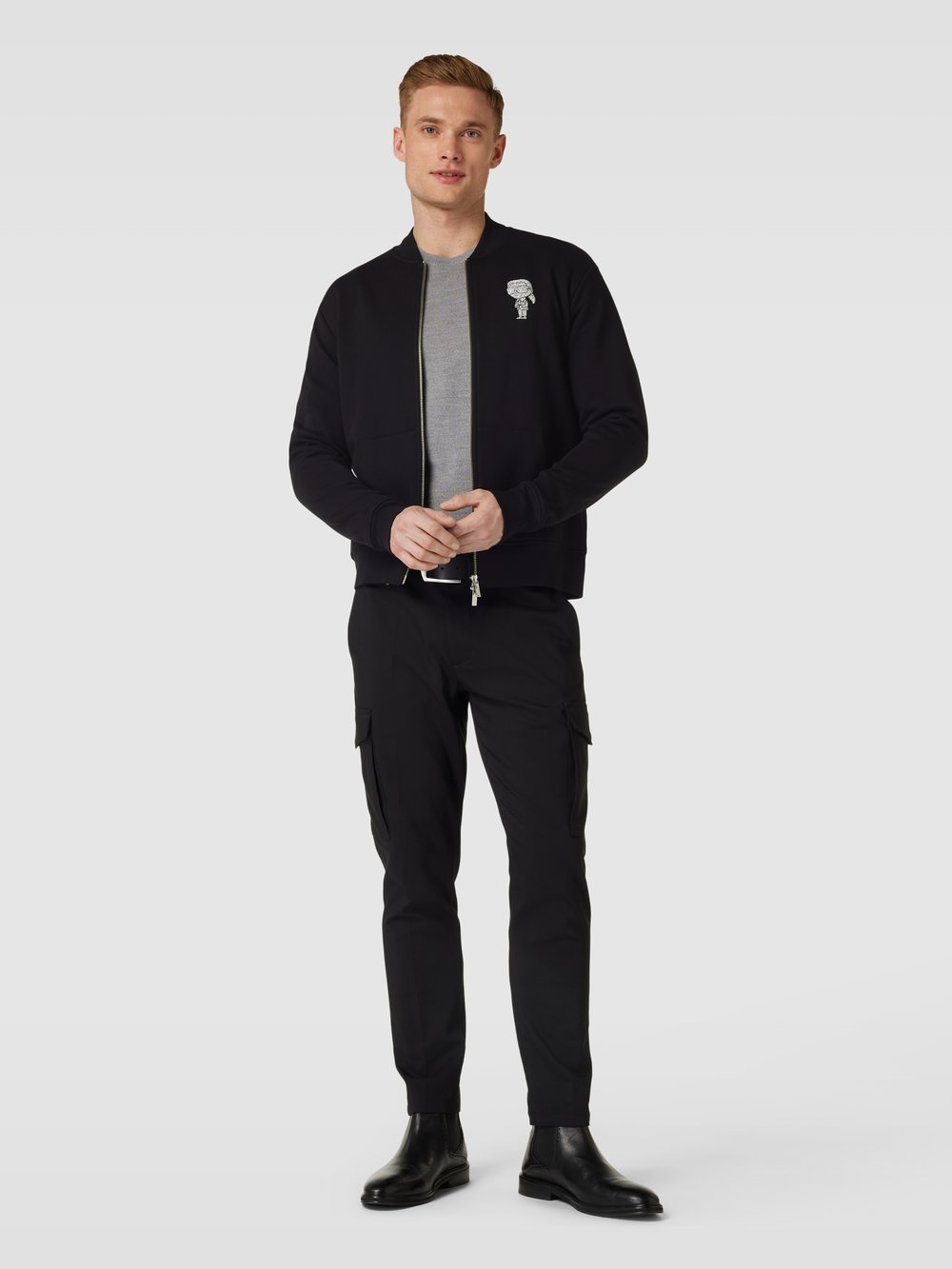 

Толстовка с логотипом Karl Lagerfeld, черный