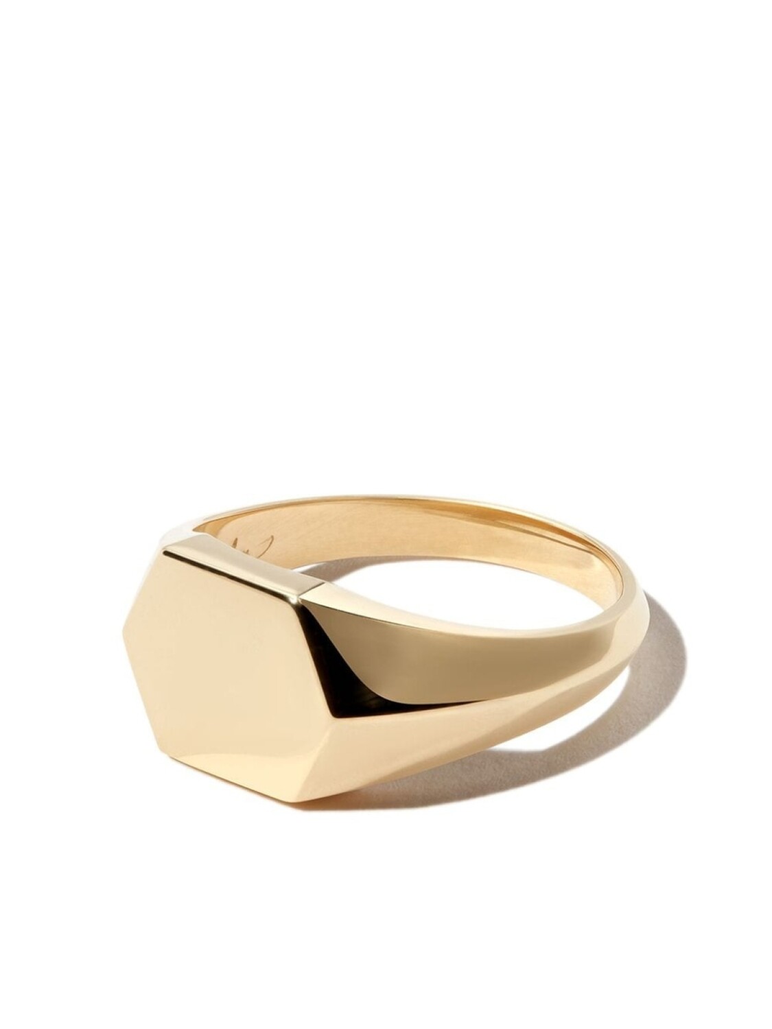 

Перстень Hex Knife Edge из желтого золота Lizzie Mandler Fine Jewelry, золотой