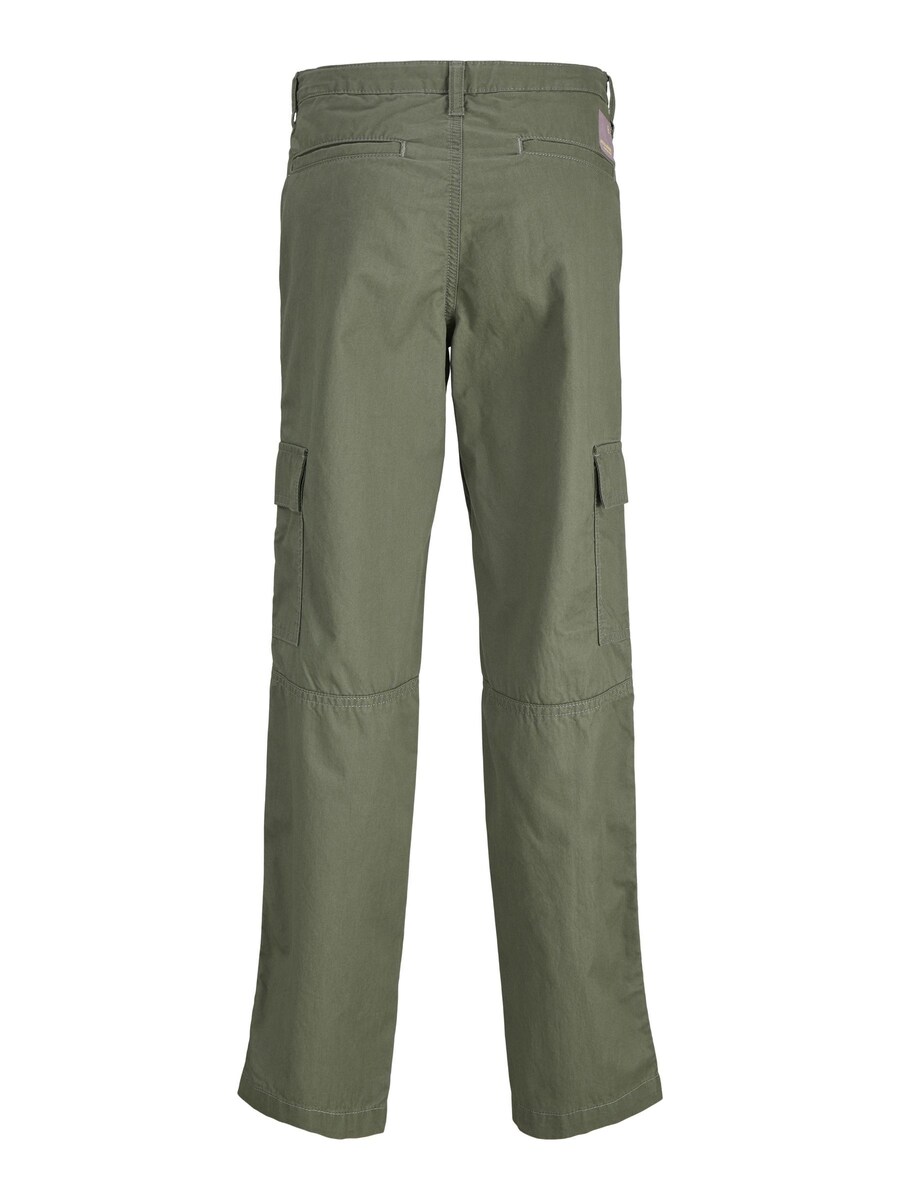 Брюки свободного кроя Jack & Jones Junior JPSTKarl JJAdams, хаки — фото 3