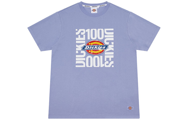 

Футболка SS22 унисекс серая фиолетовая Dickies