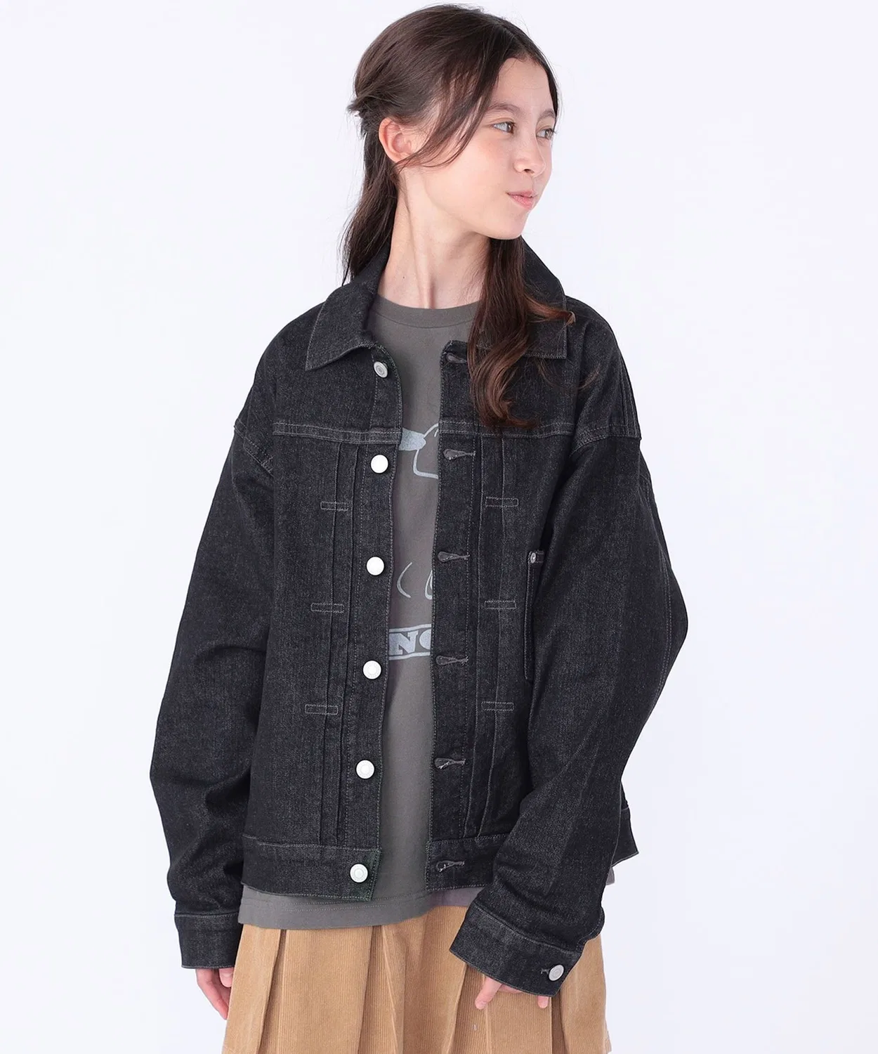 Джинсовая куртка SHIPS KIDS vintage-like деним, 140-160 см, чёрный — фото 4