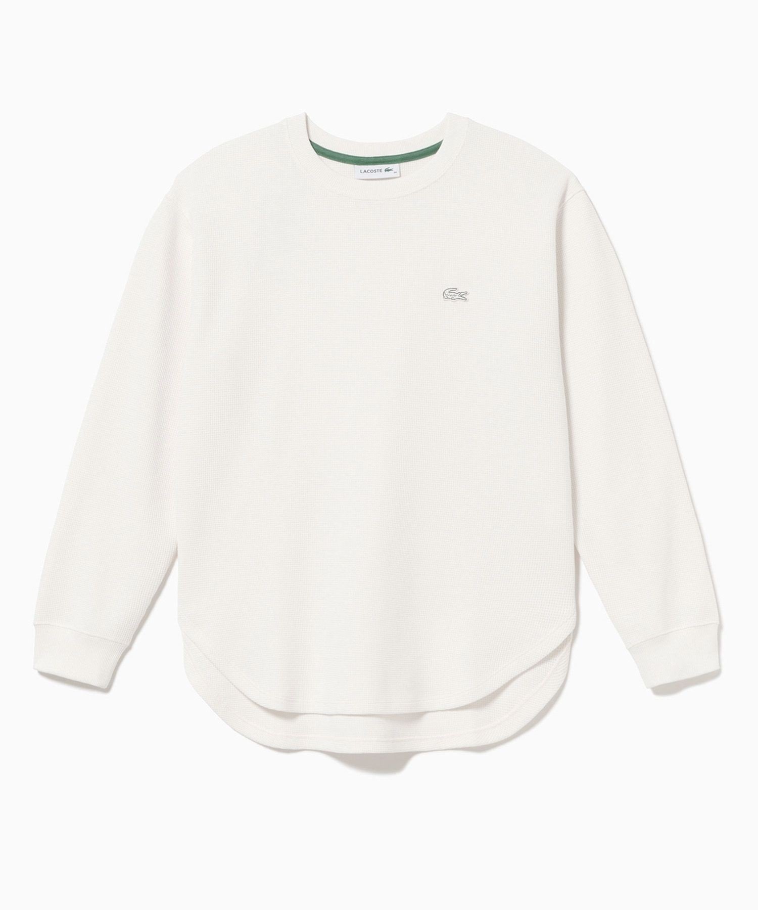 Футболка LACOSTE с длинным рукавом Off white — фото 2