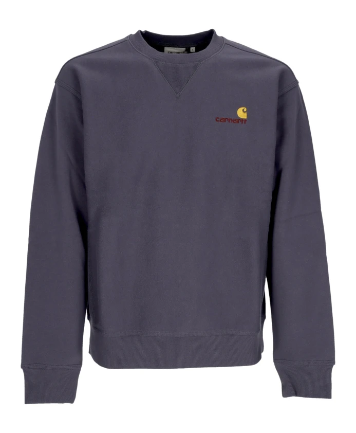 

Толстовка с круглым вырезом и надписью, мягкая посадка. Carhartt Wip, синий