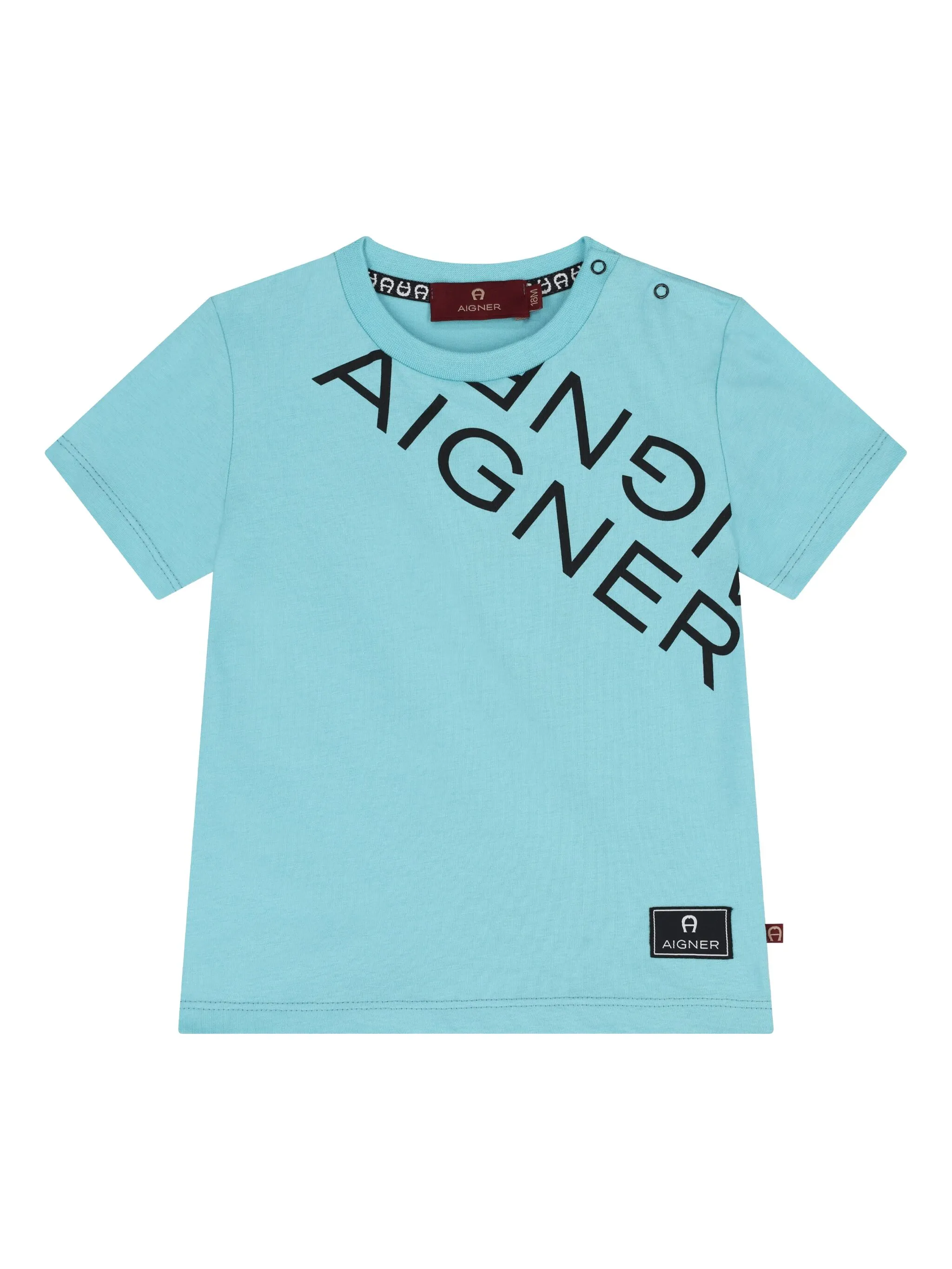 

Футболка с логотипом Aigner Kids, синий