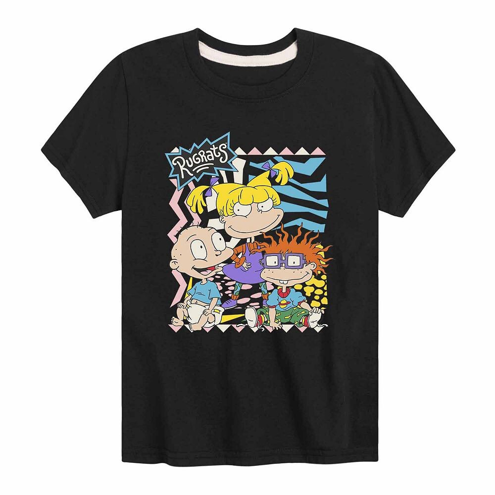 

Футболка с рисунком Rugrats Trio для мальчиков 8–20 лет Nickelodeon, черный