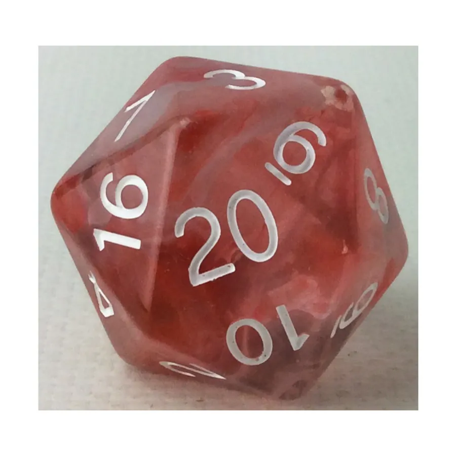 

29 мм d20 — «Решимость бойца» с цифрами, Class & Creature Dice - Singles